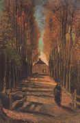 Vincent Van Gogh Avenue of Poplars in Autumn (nn04) oil painting